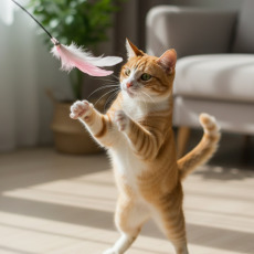 Caña Interactiva para Gatos